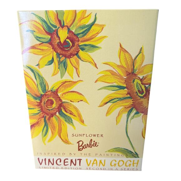 Sunflower Barbie Vincent Van Gogh Series 1998 Limited Edition NRFB #19366 Mattel - Picture 6 of 6